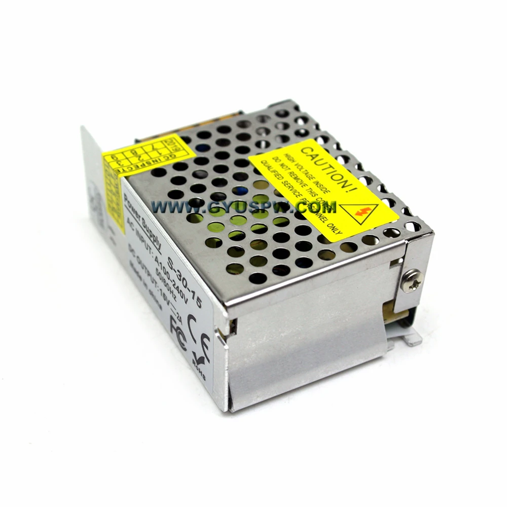 DC15V 30 W 2A импульсный источник питания напряжение AC 100 240 V трансформатор к SMPS для