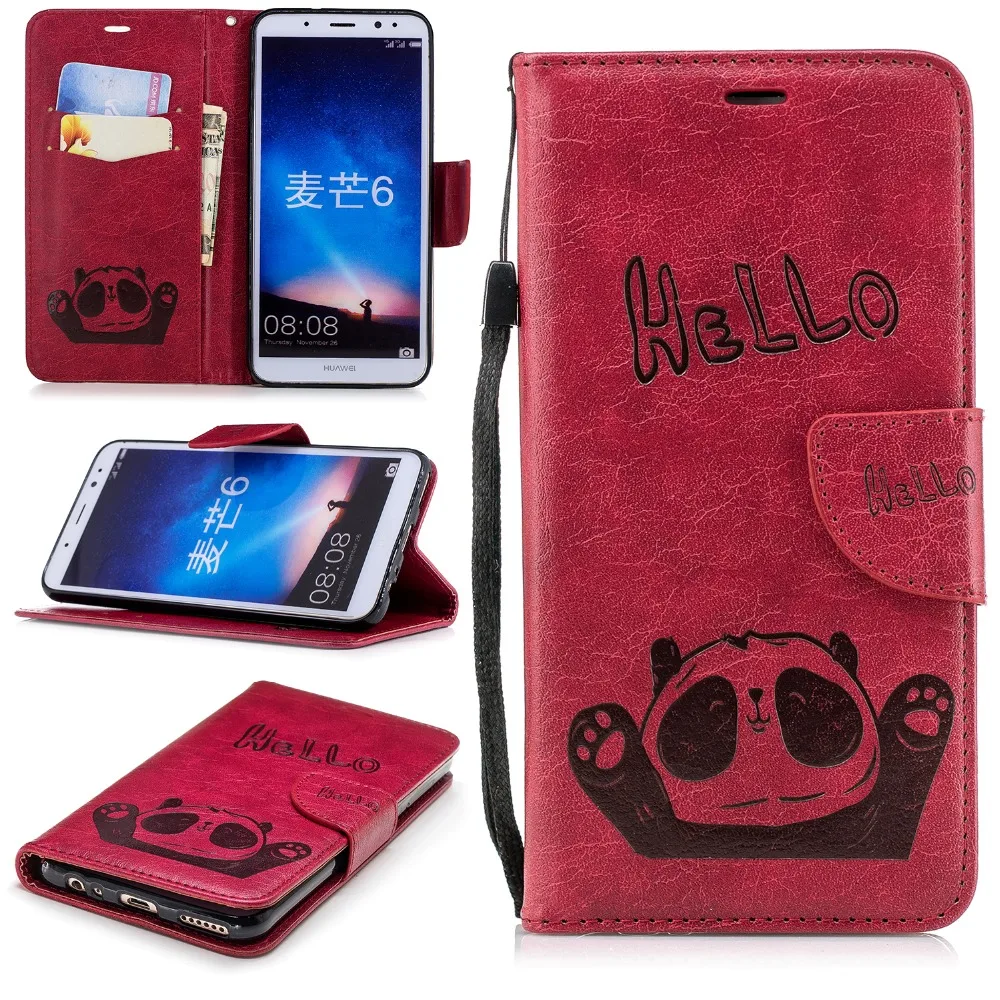SjuzyyU phone Case For Huawei Maimang 6 funda PU Leather Flip Wallet Card Cover Coque Capa | Мобильные телефоны и