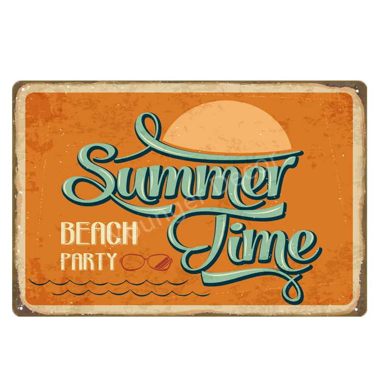 Постер Life Is Good At The Beach Metal потрясающий винтажный оловянный знак настенная тарелка