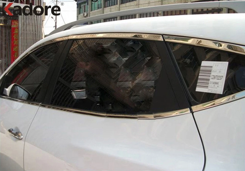 Для hyundai Tucson IX35 IX 35 2010- оконная декоративная планка для Surroud молдинг крышка Стикеры внешние аксессуары 10 шт