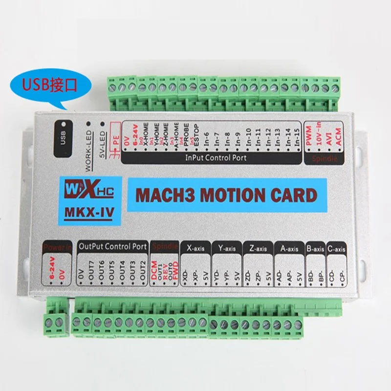 3 оси MACH3 cnc машина USB интерфейс контроллер движения MK3 IV 2000 кГц импульсный