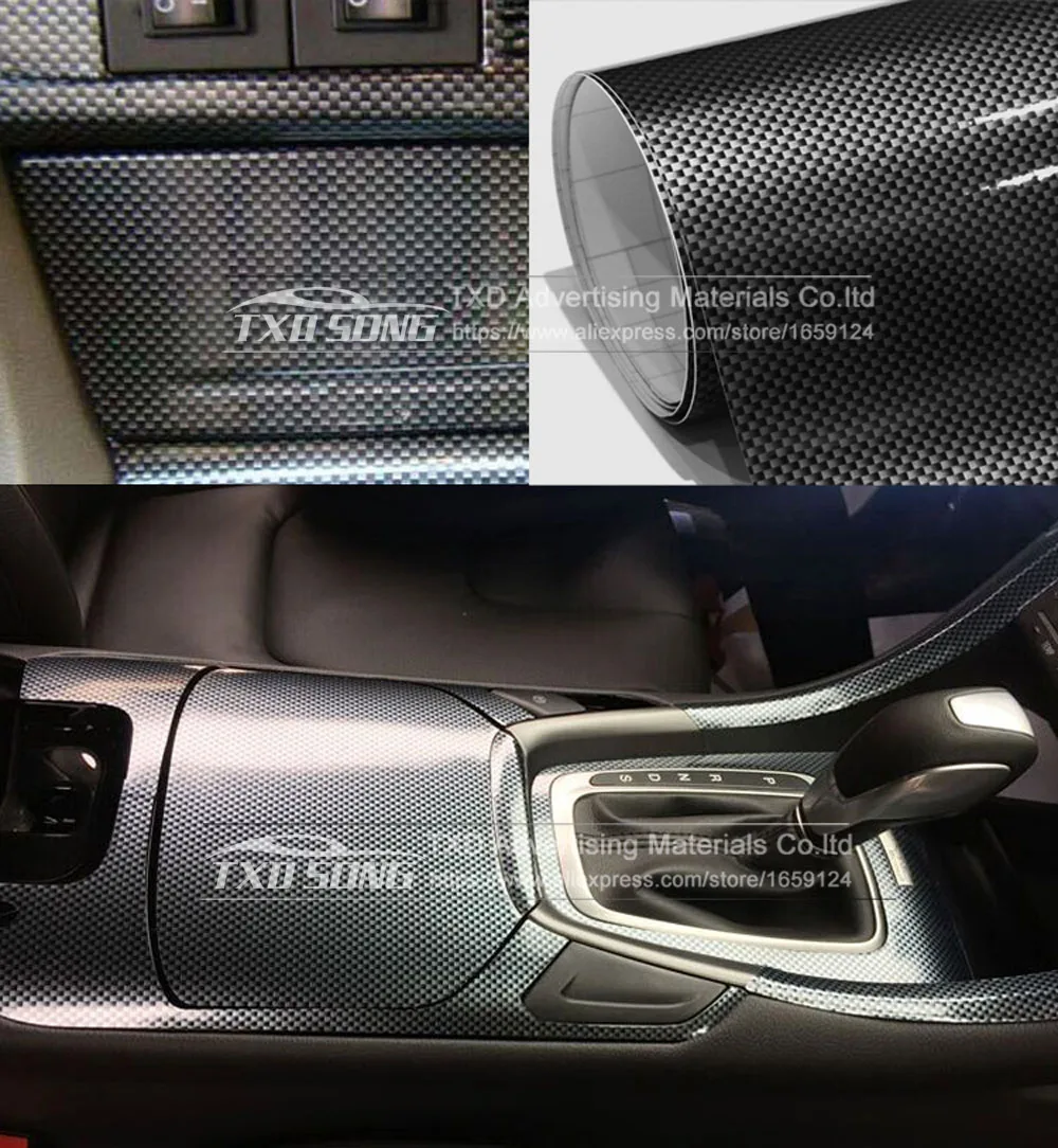 2 см/партия виниловая плёнка из углеродного волокна 10/20/30/40/50/60x15|carbon fiber vinyl film|wrap