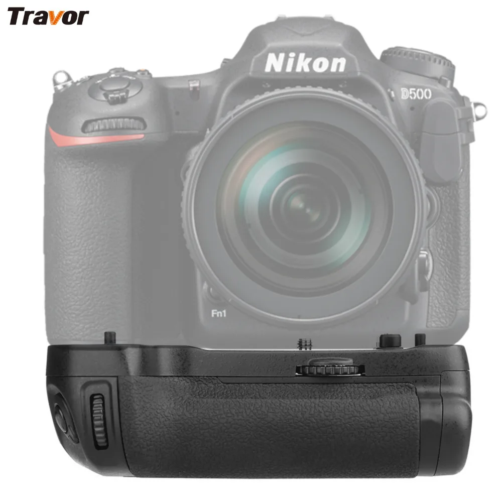 Travor Вертикальная Батарейная ручка для камеры держатель для NIKON DSLR D500 Батарейная ручка работает с EN-EL15 батарея замена MB-D17
