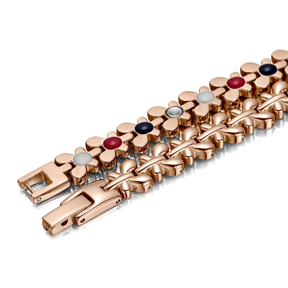 RainSo здорового магнитный браслет Для женщин ювелирные изделия высокого Мощность