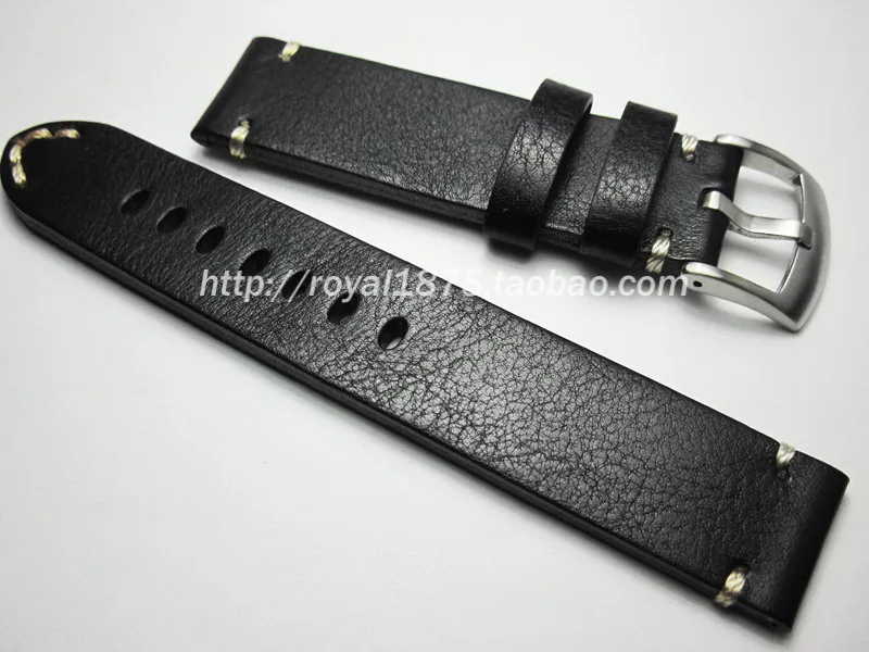Ремешок итальянский из телячьей кожи для часов Tissot/Omega/Seiko 18 19 20 21 22 мм|calfskin watch