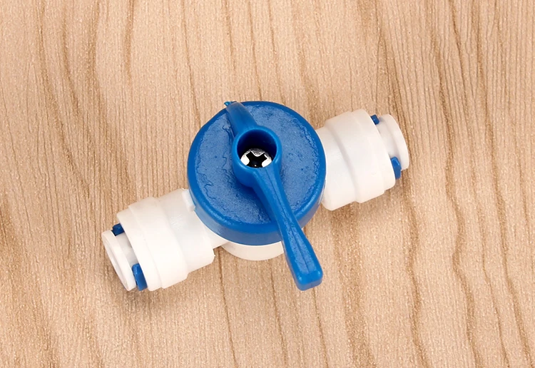 1 шт. 6 мм Слип замок быстроразъемный шаровой клапан сквозной переключатель 1/4