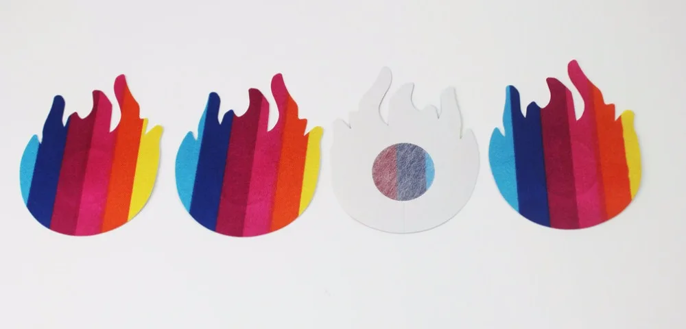 Чехол для сосков rainbow fire наклейки ЛГБТ женщин невидимые интимные аксессуары