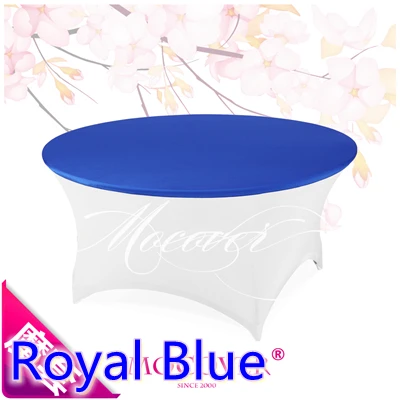 Королевский синий спандекс скатерть для ресторана 5 ft 6 футов круглый стол лайкра