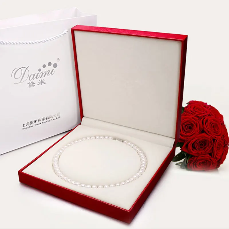 Колье DAIMI Классическое колье из 100% натурального пресноводного жемчуга. Красивая