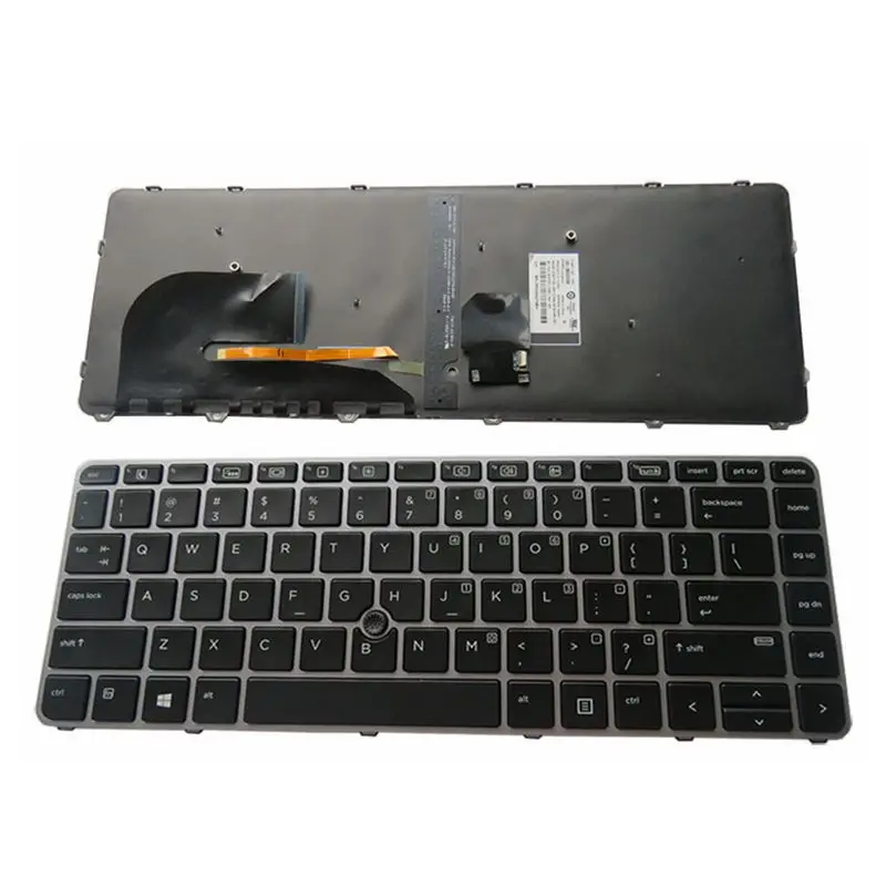 GZEELE новая американская английская клавиатура с подсветкой для HP ZBook 14u G4