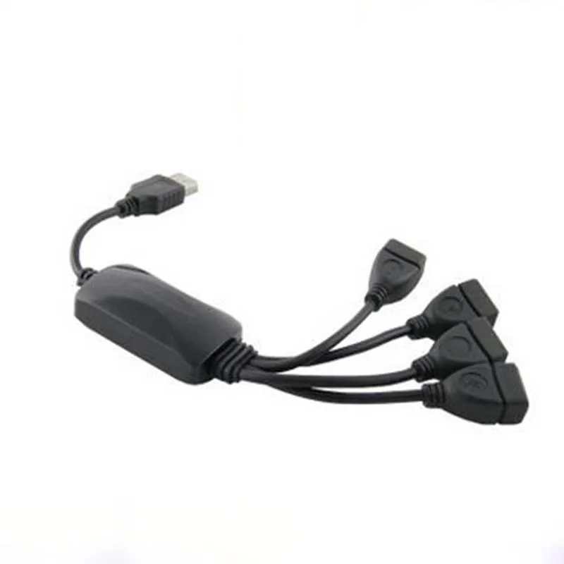 Черный высокоскоростной 4 порта USB 2 0 480 Мбит/с мини концентратор для ноутбука