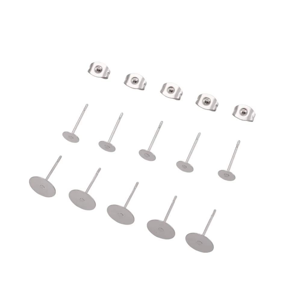 1 комплект серьги гвоздики из нержавеющей стали|Ювелирная фурнитура и