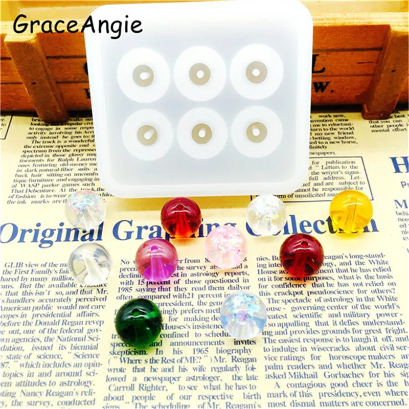 Форма для эпоксидной смолы Универсальная форма шара 6 круглых колец с отверстием