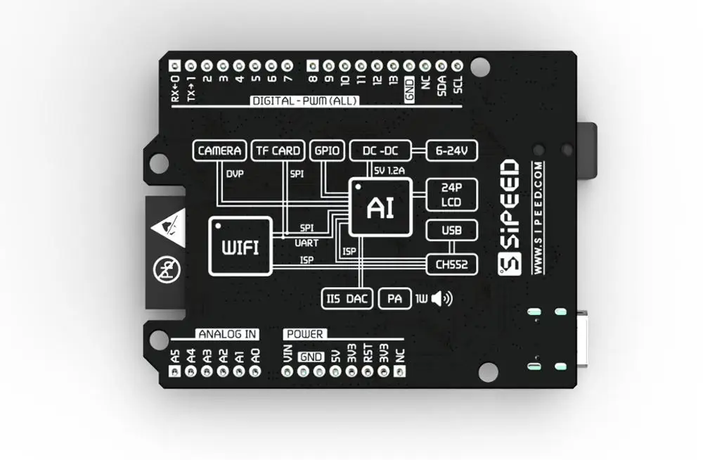 Sipeed maixduai макетная плата комплект K210 RISC V AI + Лот ESP32 для Arduino|Аксессуары