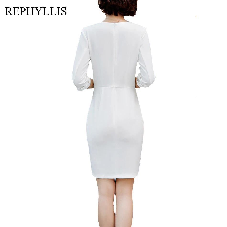 REPHYLLIS для женщин 2/3 рукав V средства ухода за кожей шеи Нерегулярные лоскутное