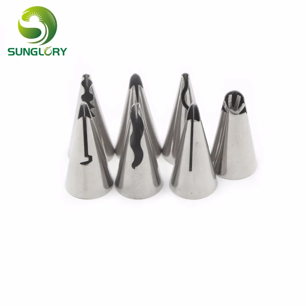 7 шт из нержавеющей стали русские насадки Свадебные украшения Глазурь