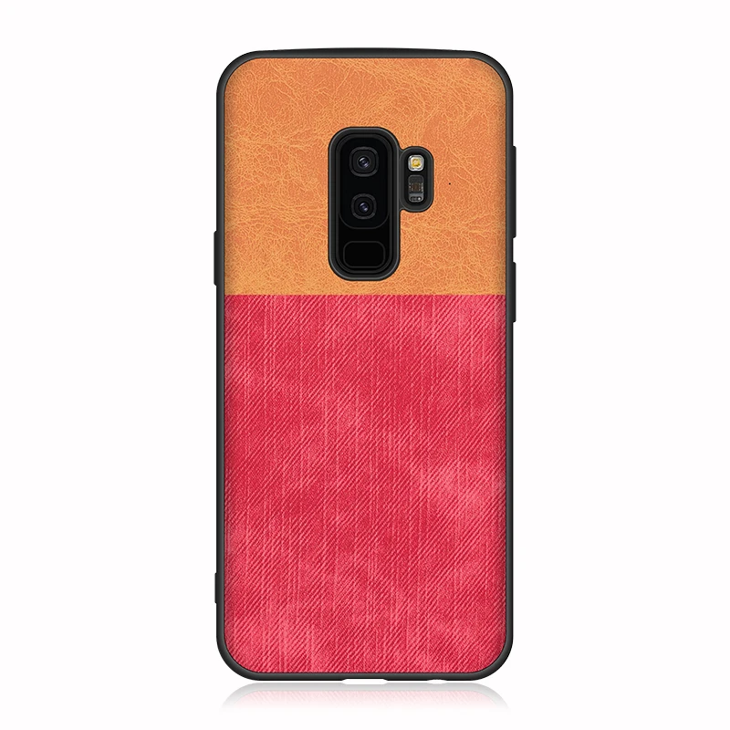 Back Cover For Samsung Galaxy S9 Plus S8 S7 Edge Student Denim Splice Cases Frosted Shockproof Funda |