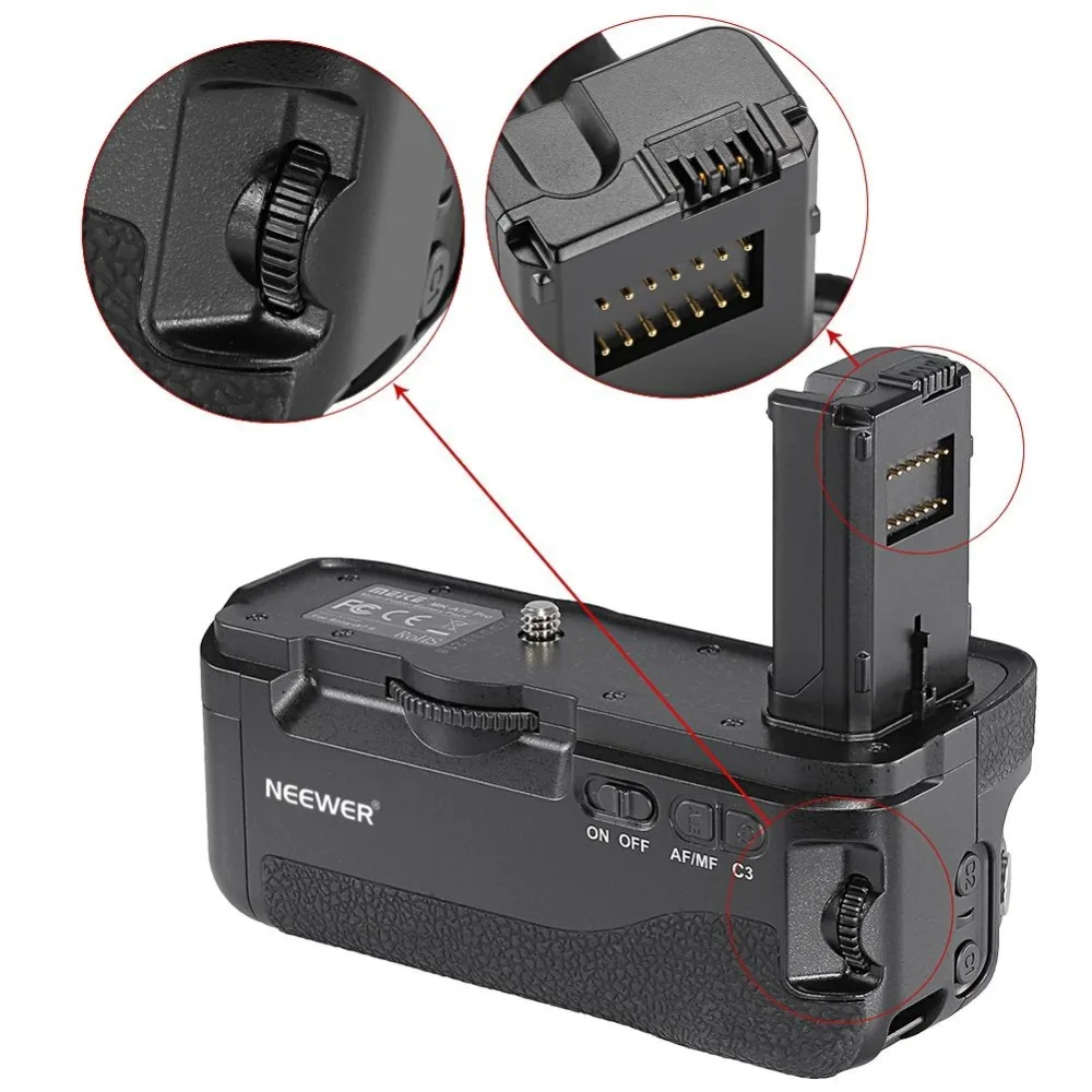 Вертикальный батарейный блок Neewer для камер Sony A7II A7RII A7SII Замена VG C2EM работает