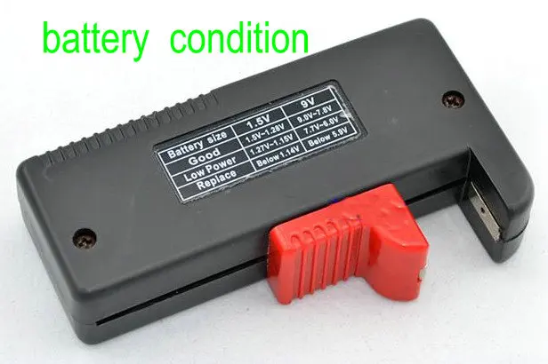 Тестер уровня заряда батареи Цифровой тестер для батарей AA AAA C D 9 В 1 5 в