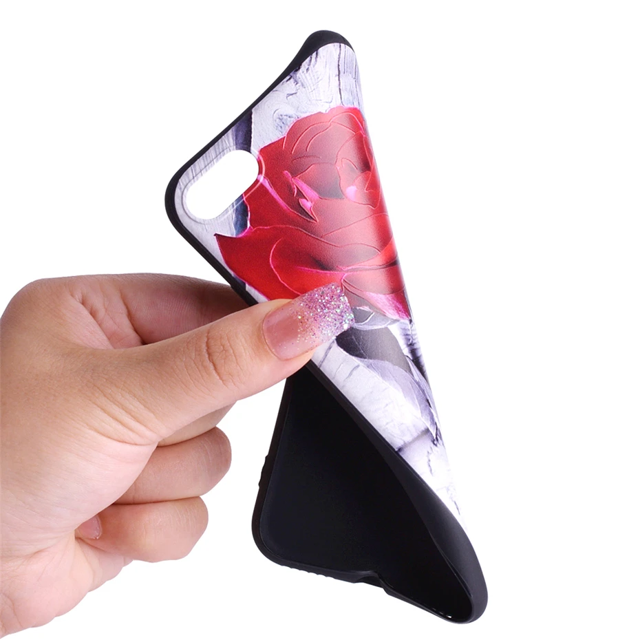 Dagudon Роскошный чехол для iPhone 6 s кремния Мягкие TPU модное розовое печатных задняя