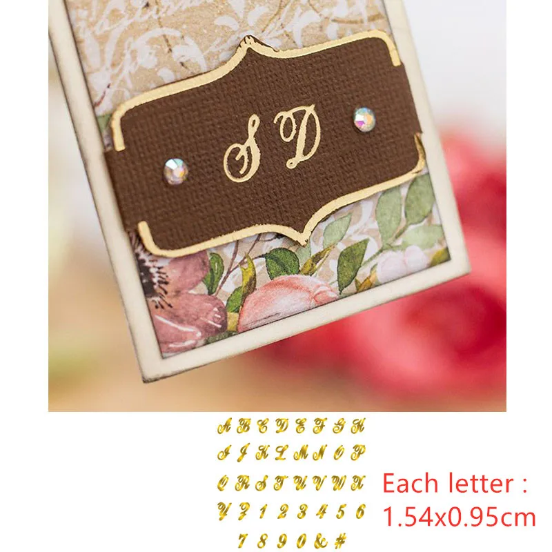 Традиционный алфавит металлические Горячие тарелки из фольги для сделай сам