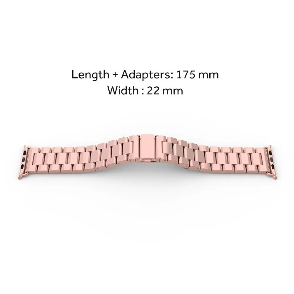 Ремешок из нержавеющей стали с застежкой-бабочкой для Apple Watch/Sport/Edition Series 1/Series 2 38