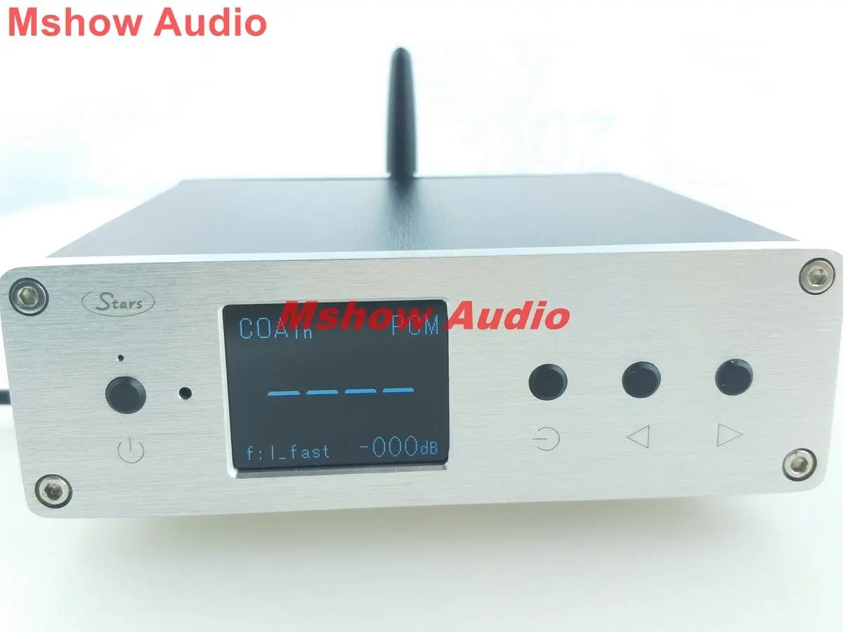 Ustars двойной ES9038Q2M ЦАП аудио XU208 XMOS USB I2S DSD256 с Bluetooth + линейный Мощность