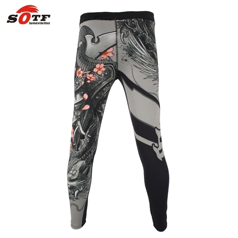 SOTF MMA боксерские спортивные шорты для фитнеса дышащие свободные большого размера
