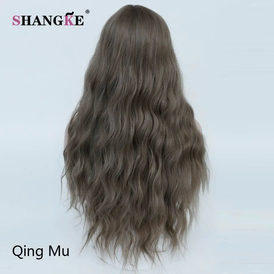 SHANG KE 2" светлые парики длинные прически длинные кудрявые вьющиеся синтетические парики для женщин высокая температура Синтетические женские s - Цвет: Блондинка