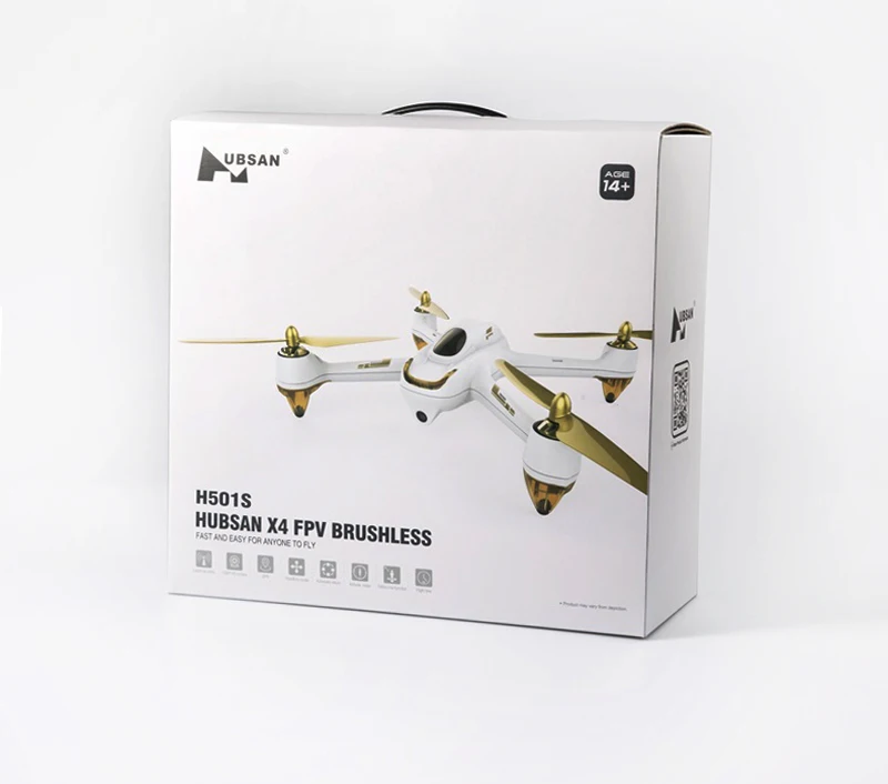 (В наличии) 100% оригинальный Квадрокоптер Hubsan X4 H501S FPV Дрон с камерой 1080P GPS следуй за