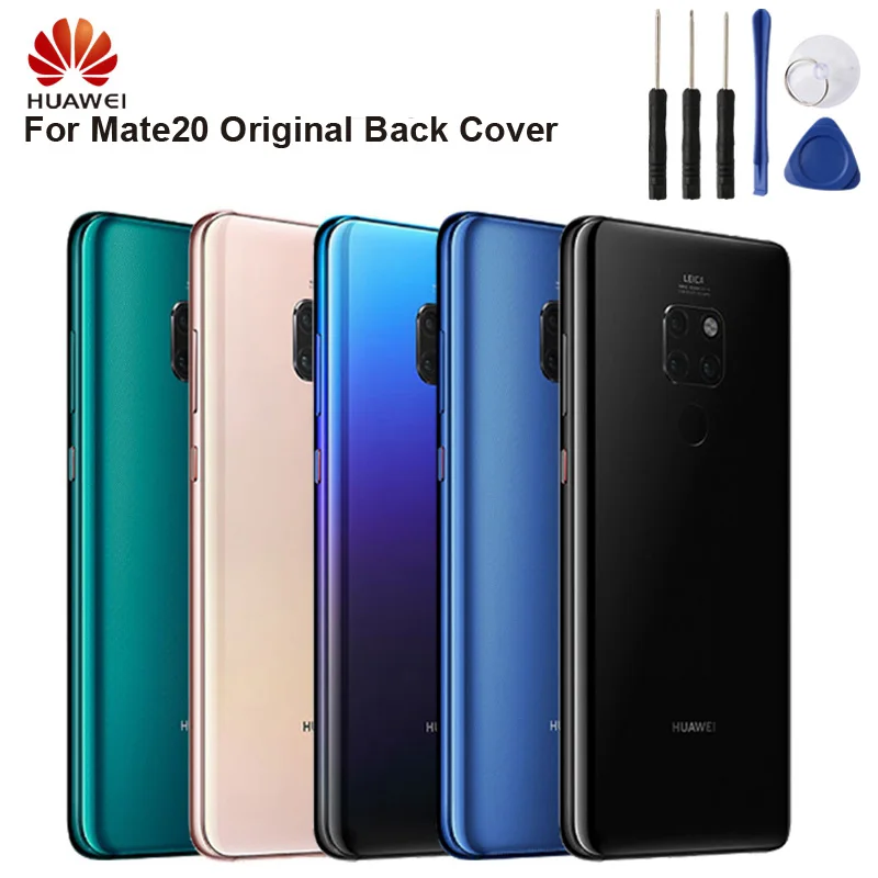 Huawei Батарея Стекло Задняя панель для huawei Коврики 20 Коврики 20 дверь задняя Корпус задняя крышка Защитные чехлы для мобильных телефонов