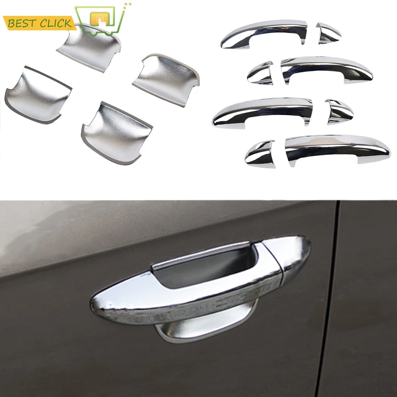 Аксессуары для 2IN1 подходит для VW PASSAT B6 3C CC 2006 2008 2009 2010 2011 2013 B7 хромированные дверные ручки крышки+ Чаша отделка