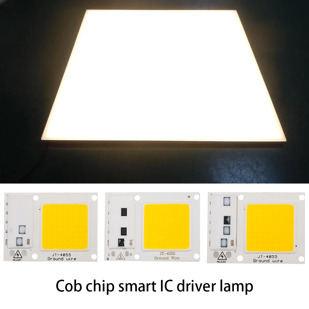 Светодиодный прожектор 220 В 20/30/50 Вт Холодный/теплый белый Чип COB умная IC лампа для