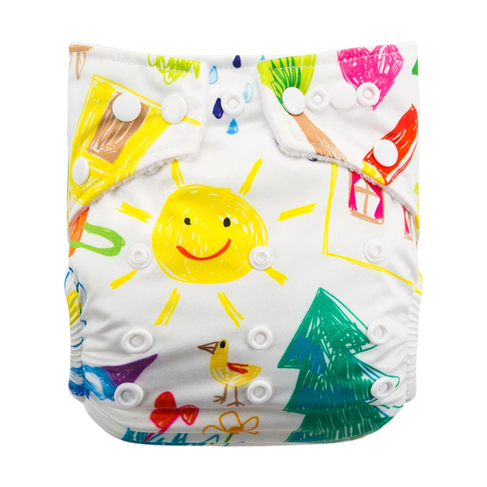 Большая Акция (всего 20 шт. в партии) Последние принты тканевые подгузники Babyland со