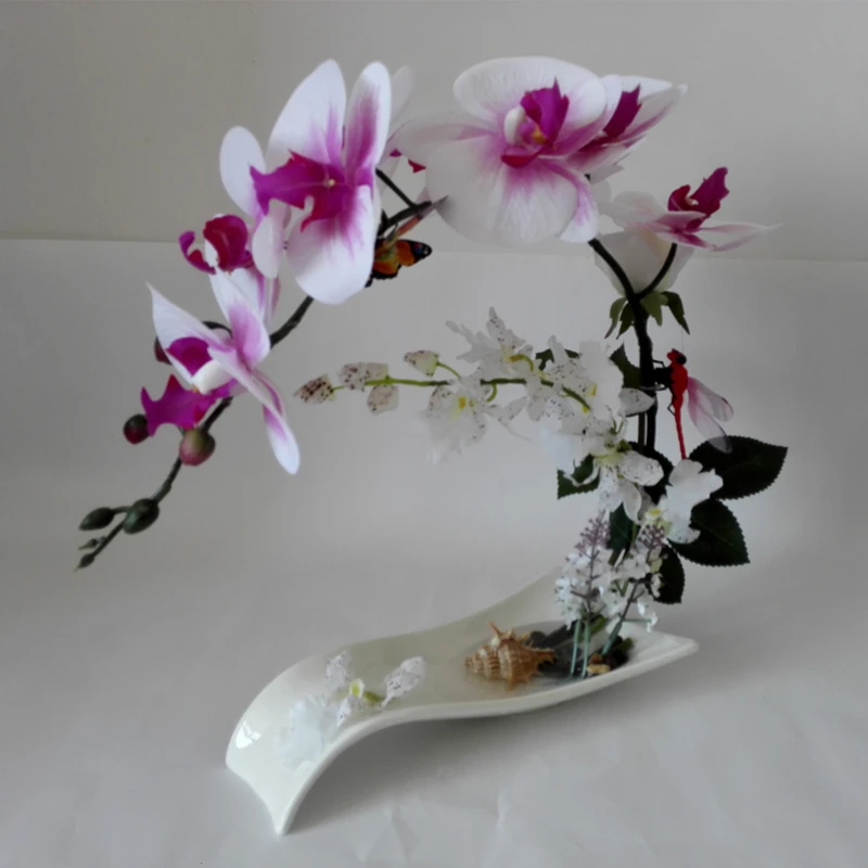 Реалистичный искусственный Шелковый цветок из искусственной кожи на ощупь