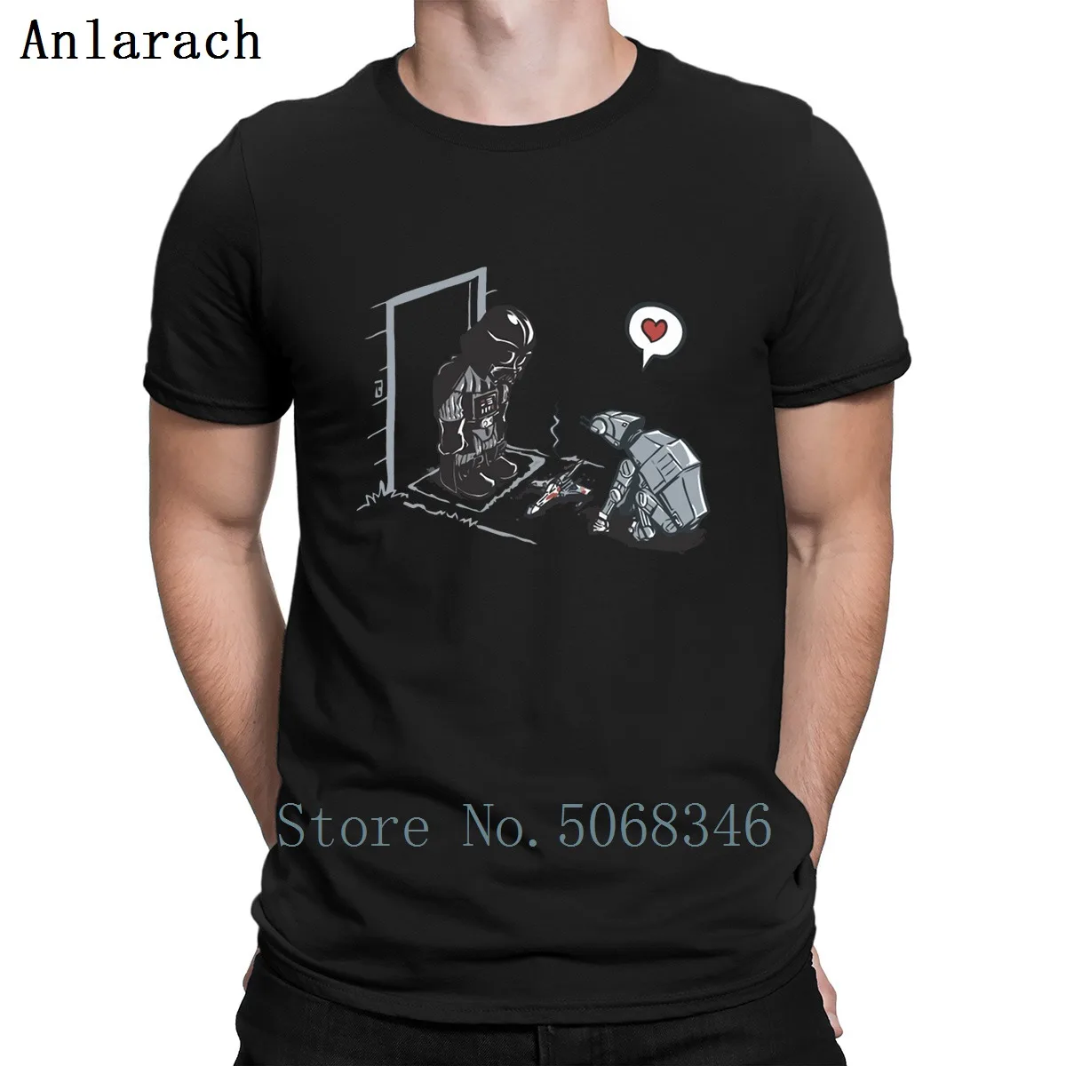 Funny Star Darth Vader Comic Wars T Shirt Short Sleeve New Style Crew Neck Design Gift Summer Outfit Kawaii | Мужская одежда