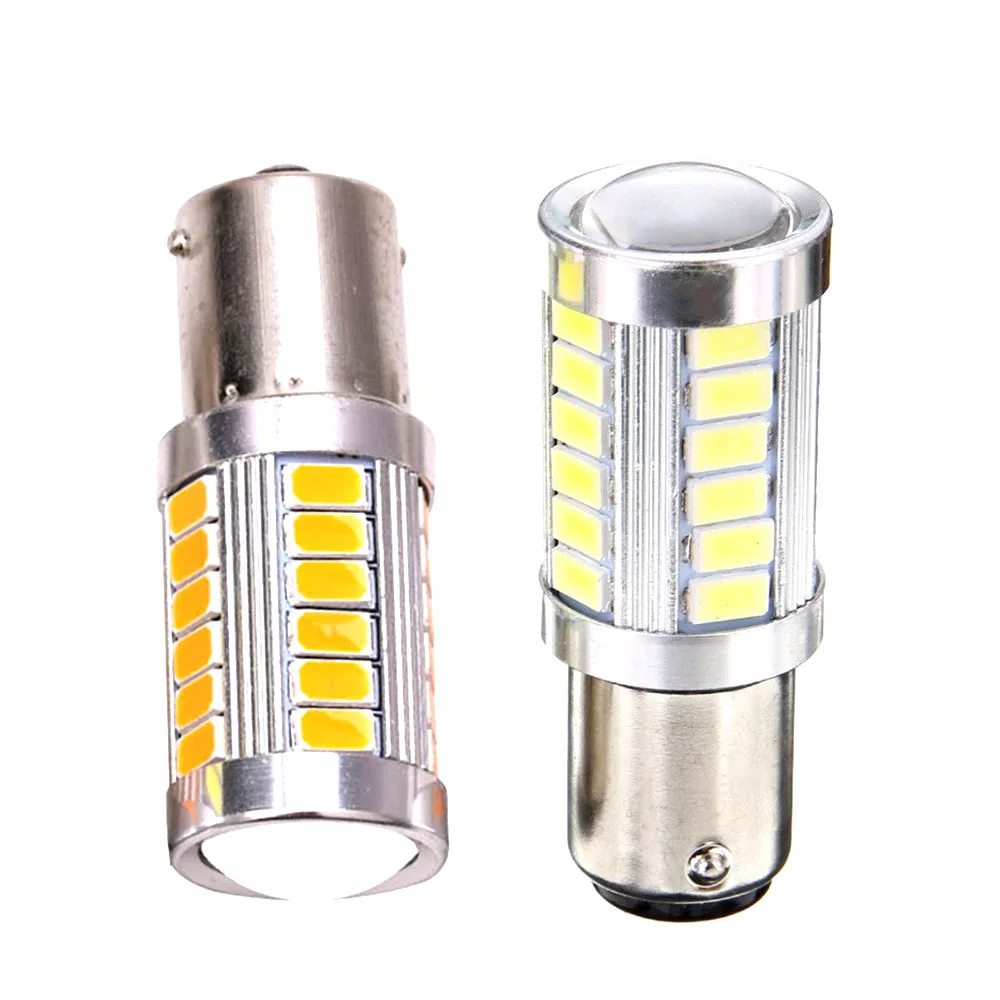 1 шт. 1156 BA15S 5630 33SMD светодиодный ламп белого красного желтого и 800LM автомобиля