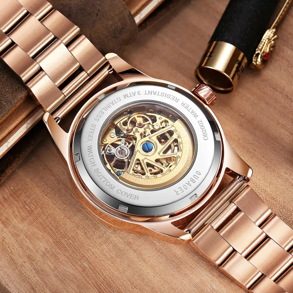 Horloge OUBAOER 2019 Топ люксовый бренд модные мужские часы водонепроницаемые турбийоны