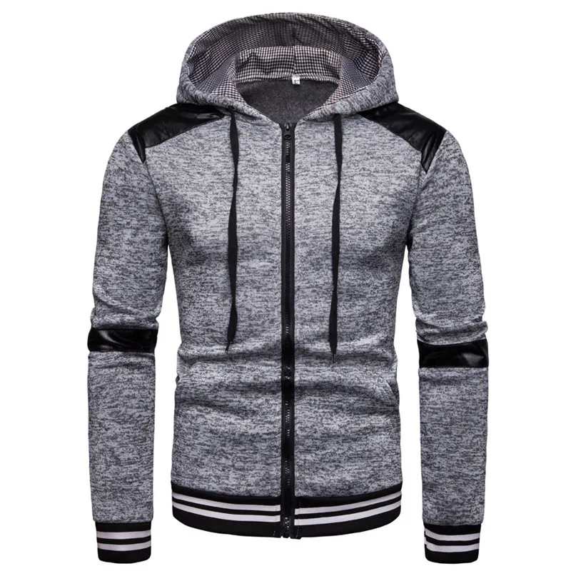 Лоскутные куртки для бега мужские толстовки осень зима новый стиль Повседневный