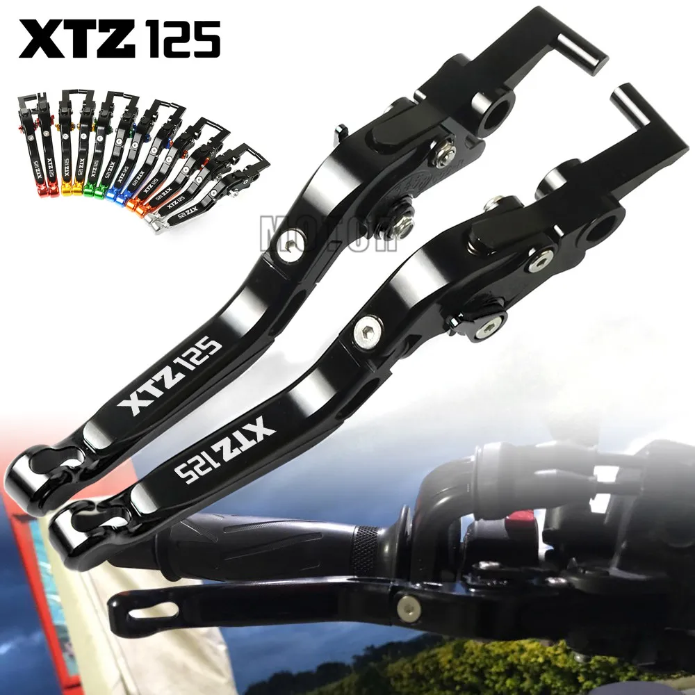 

Motorcycle CNC Aluminum Brake Clutch Levers Adjustable Folding Extendable For Yamaha XTZ125 XTZ 125 2014-2018 2015 2016 2017