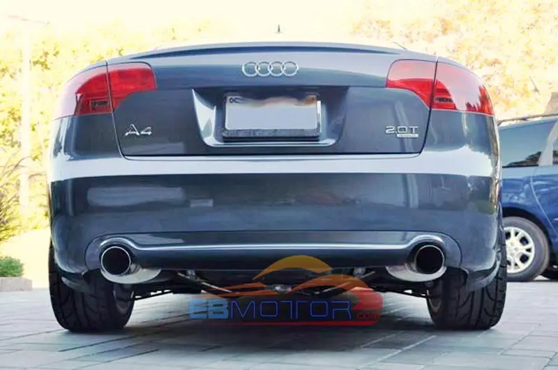 Sline Стиль Настоящее углеродное волокно задний диффузор для губ Audi A4 S4 B7 модель 2006