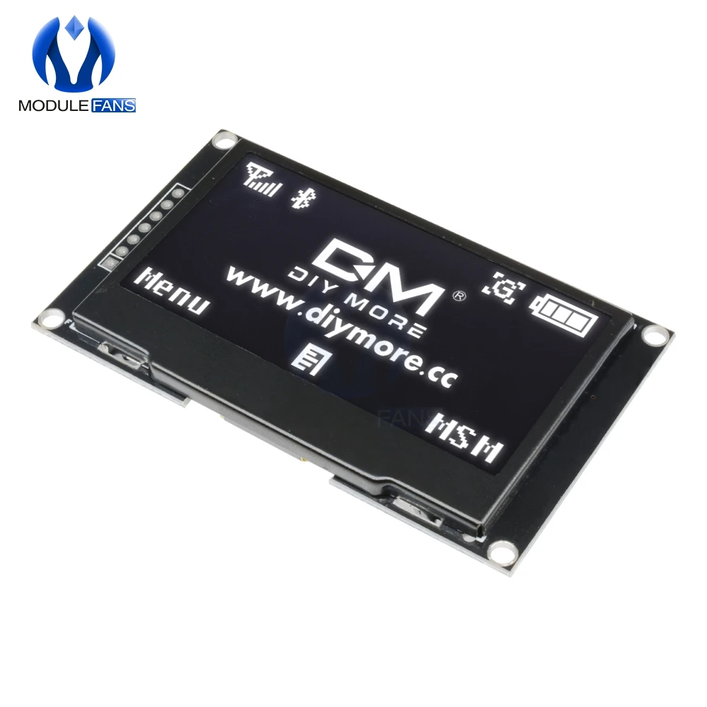 Цифровой ЖК-экран 12864 128X64 OLED дисплей модуль C51 плата для Arduino белый SSD1309 STM32 Diy Электронный 2,4" 2,42 дюймов