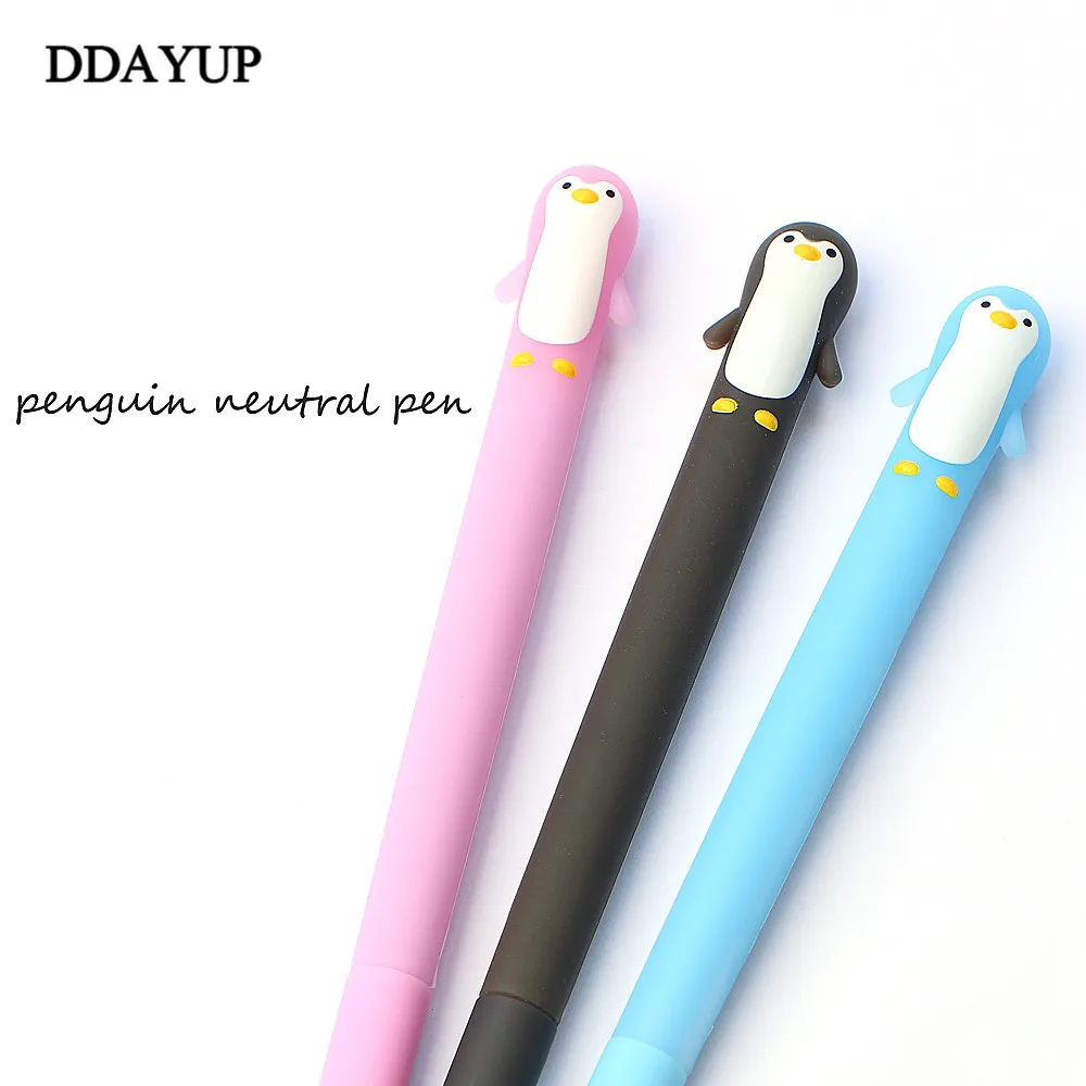 0 5 мм Пингвин из силикона гелевая ручка роллер для письма Ручка канцелярия