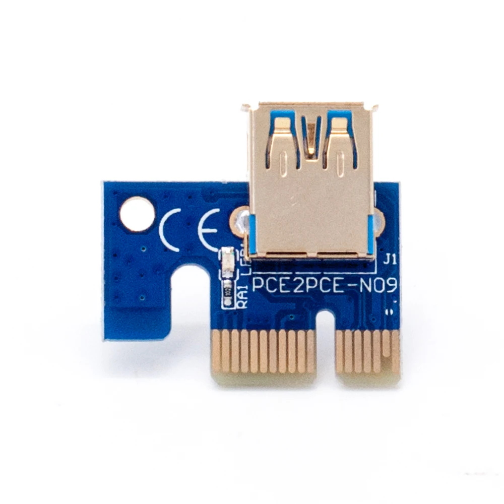 PCI E Riser Express 1X к 16X переходная карта 60 см USB 3 0 SATA 6Pin кабель питания для BTC Bitcoin Mining