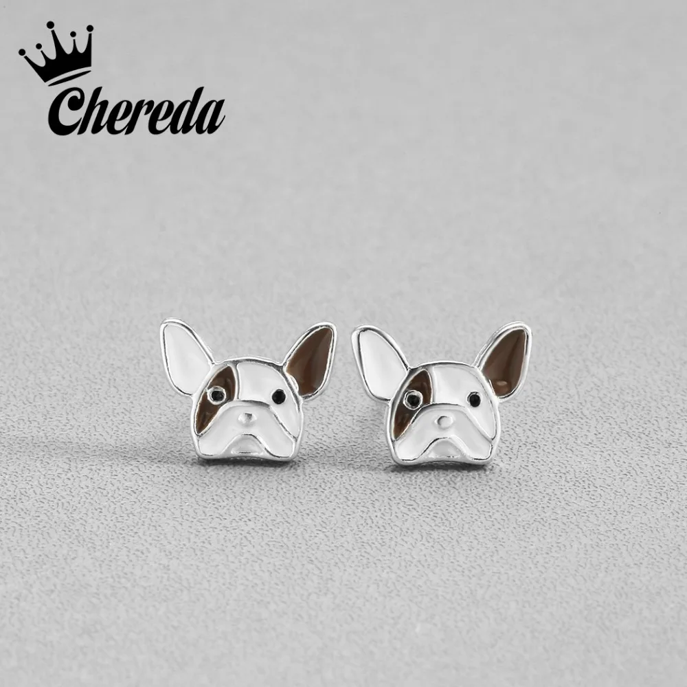 

Chereda Cute Dog Stud Earrings For Women Uniqu Classic Animal Earring Lady Girl Trendy Jewelry Wedding Party Accessories Gift