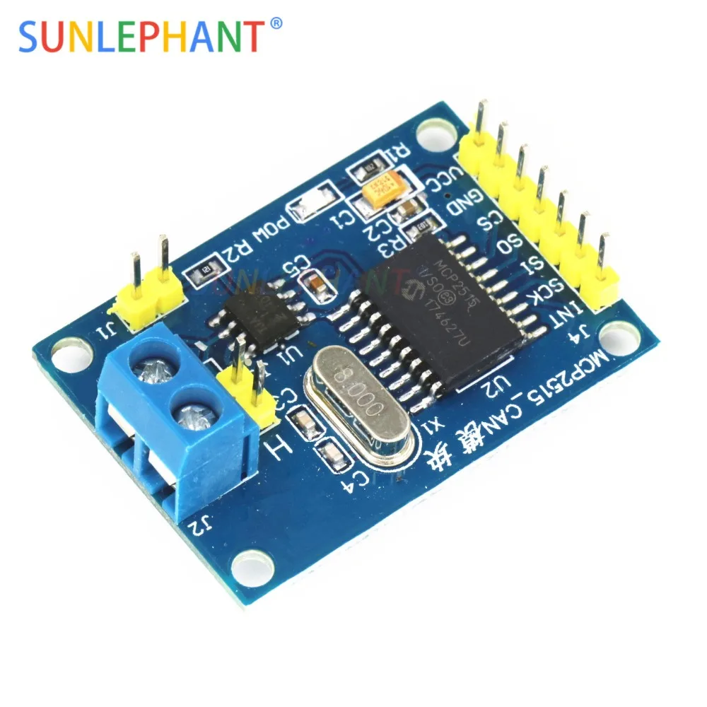MCP2515 CAN шина модуль TJA1050 приемник SPI для 51 MCU контроллер рычага DC 5V интерфейсные