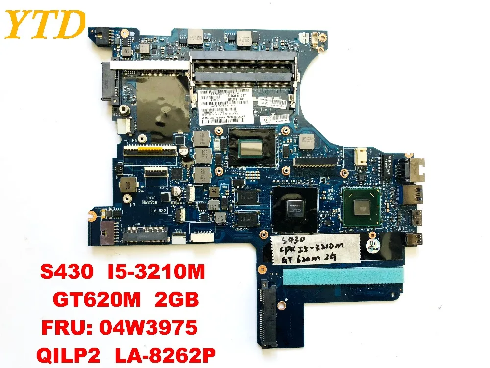

Оригинальный Для Lenovo Thinkpad S430 Материнская плата ноутбука I5-3210M GT620M 2 Гб FRU 04W3975 QILP2 LA-8262P испытанное хорошее Бесплатная доставка