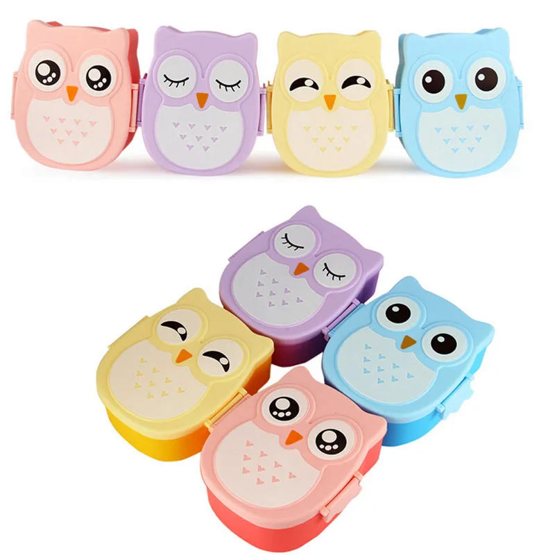 Милая миска для ланча в виде совы конфетных цветов чехол микроволновой печи