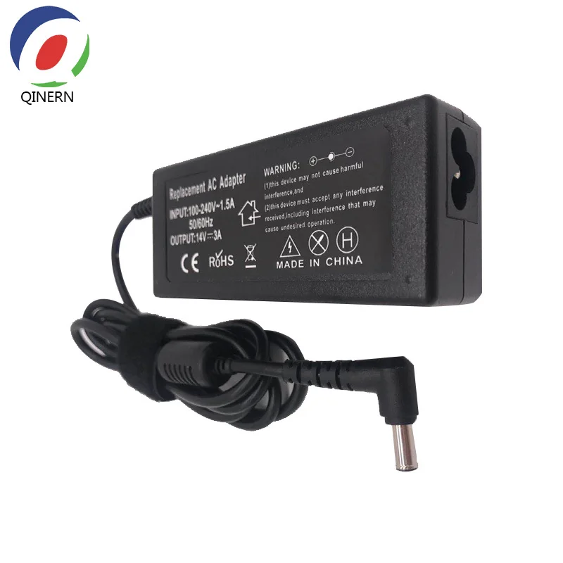 QINERN 14V 3A 42W 6 5*4 4mm зарядное устройство AC для ноутбука Sony SVS15118EC SVS13118EC SVE14A18EC