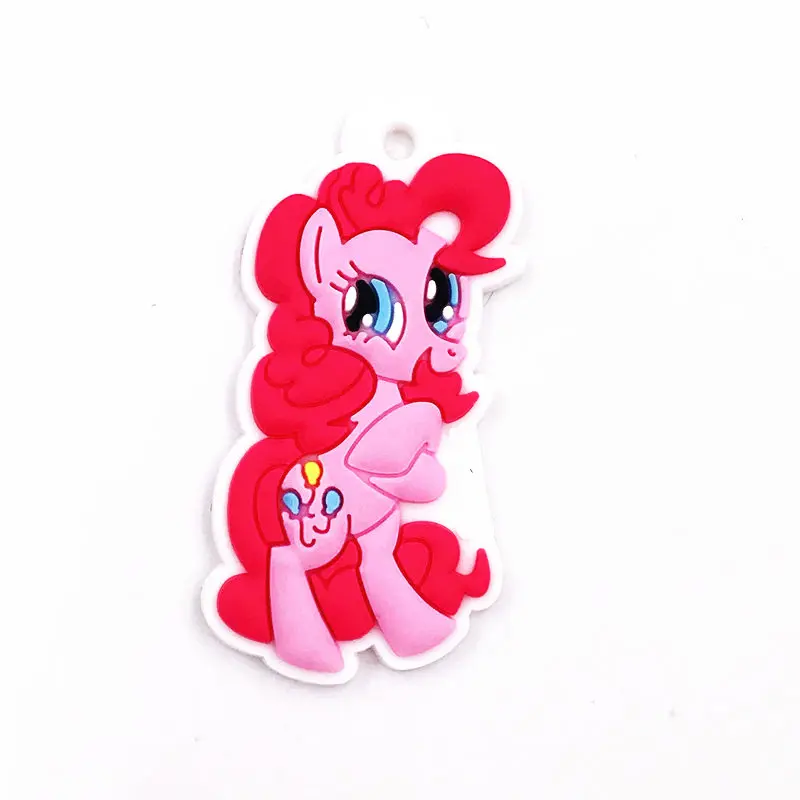 Оптовая продажа 100 шт Милый Мультфильм Животное Лошадь Единорог ПВХ дети аниме